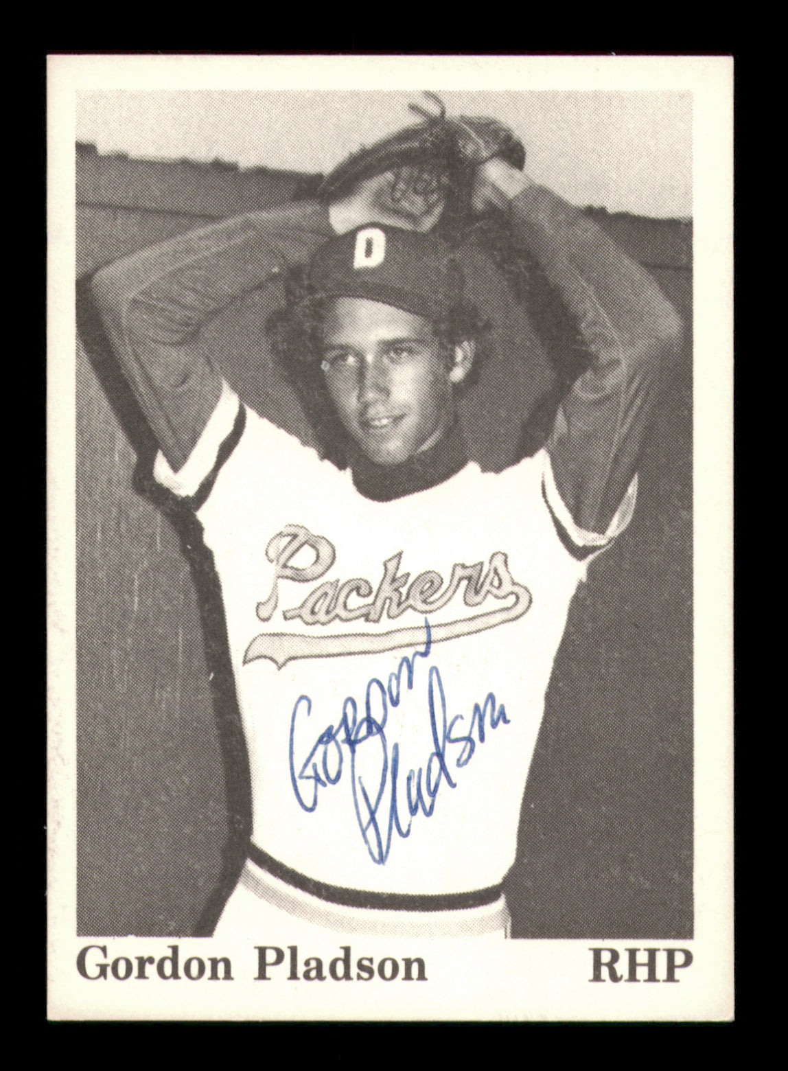 Gordon Gordie Pladson Autographed 1975 Tcma Rookie Card #23 Dubuque Packers