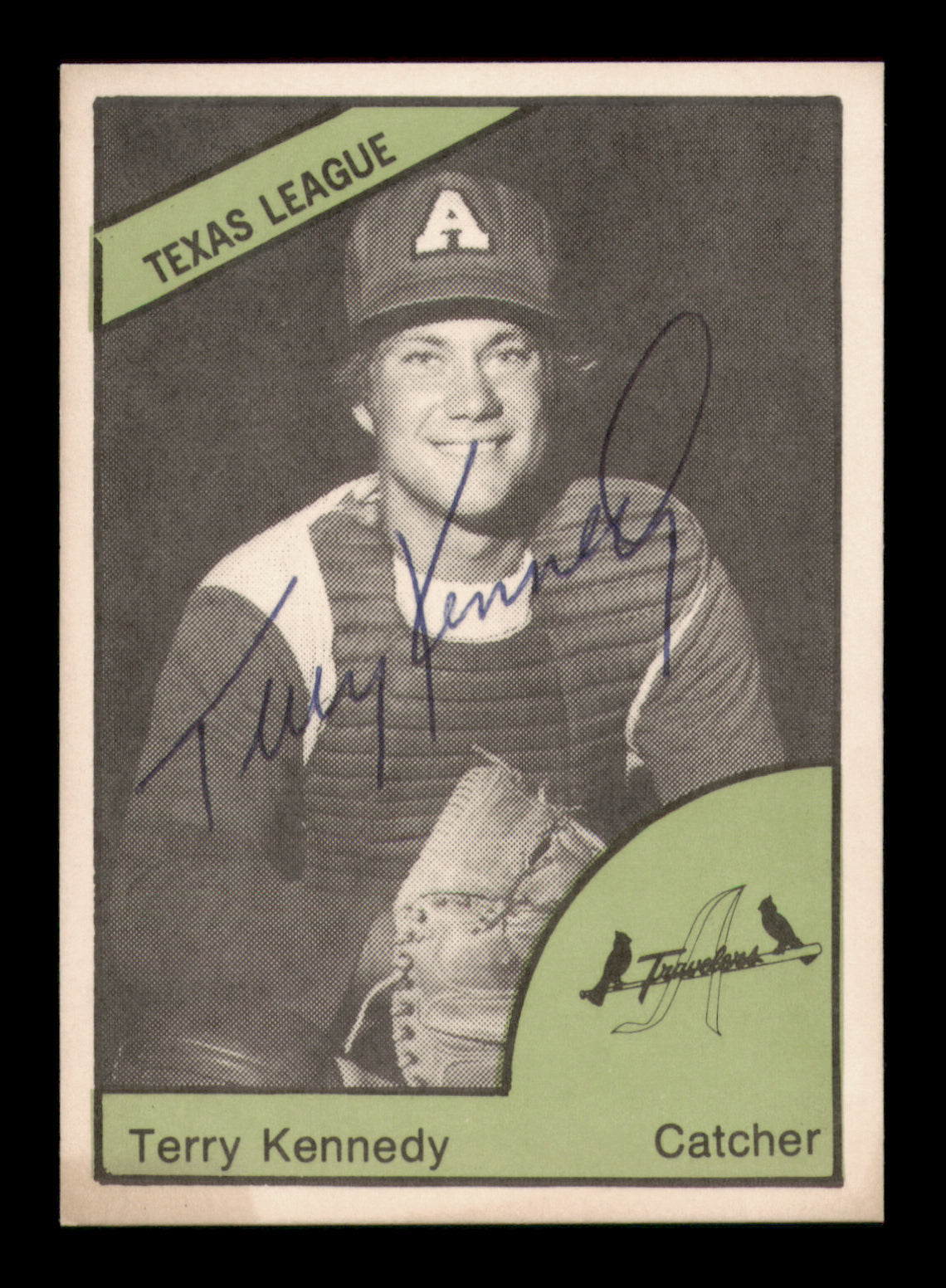 Terry Kennedy Autographed 1978 Tcma Rookie Card #11 Arkansas Travelers