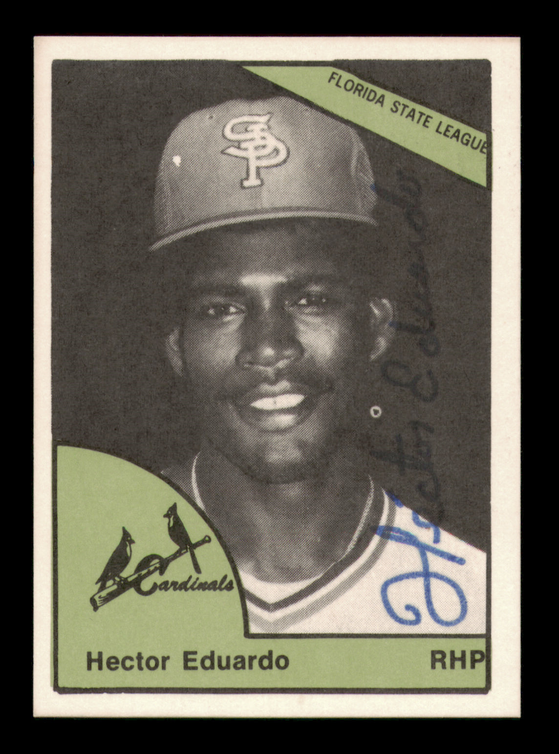 Hector Eduardo Autographed 1978 Tcma Rookie Card #92 St. Petersburg Cardinals