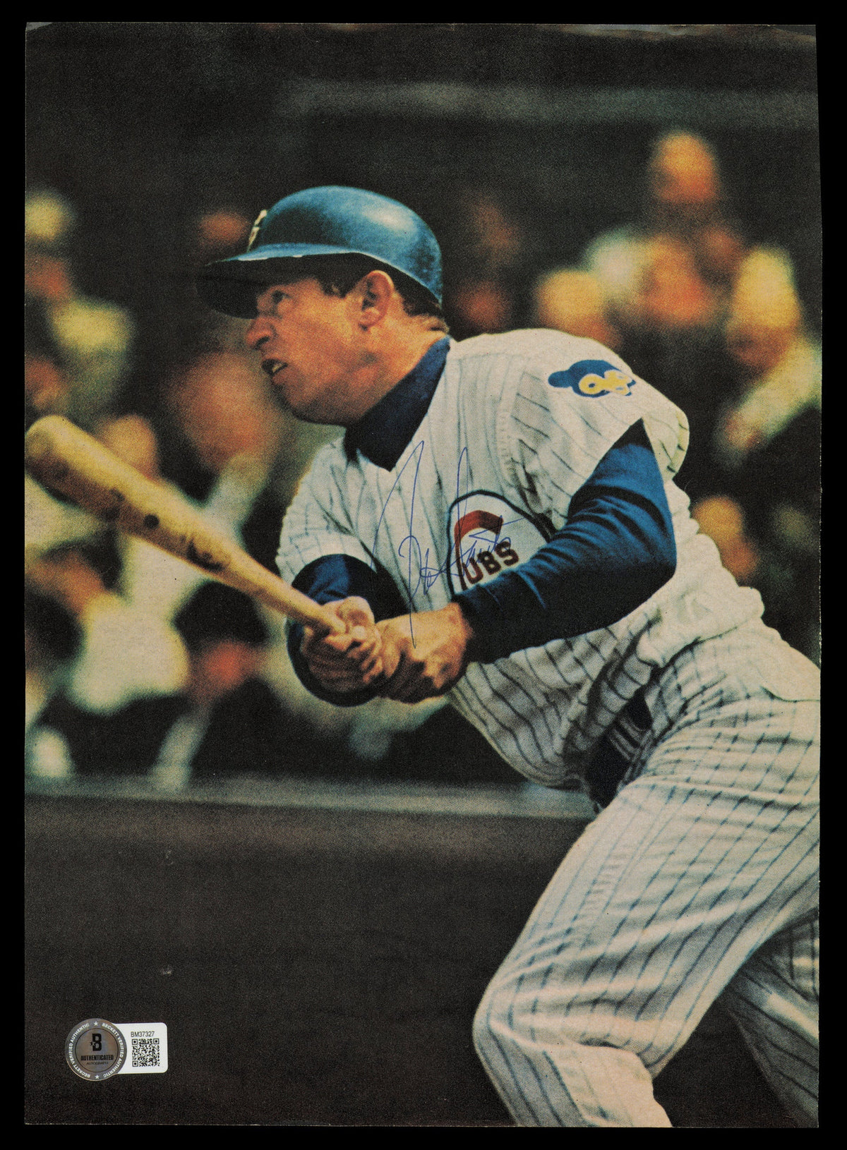 Ron Santo & Jim Wynn Autographed 8.5X11.5 Magazine Page Photo Chicago Cubs Beckett Bas Qr #Bm37327