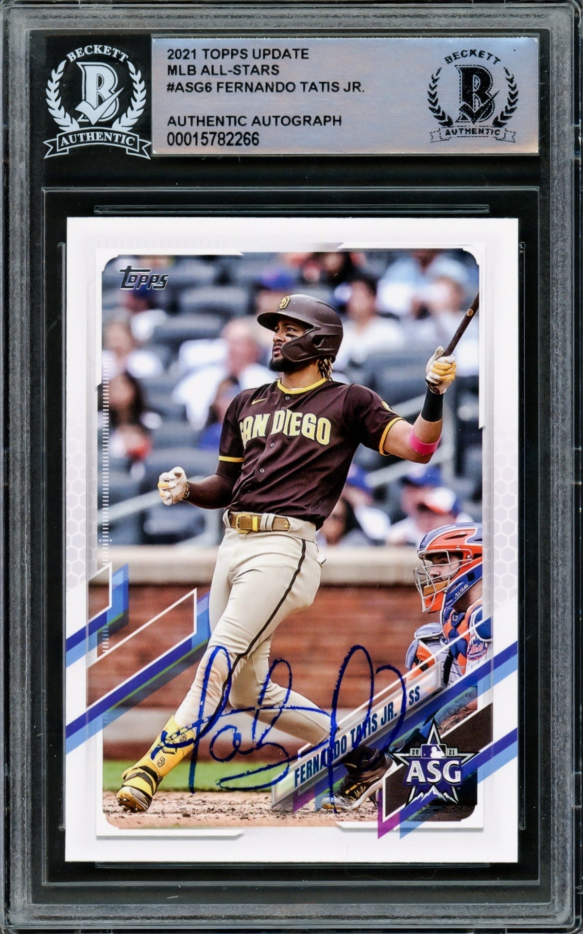Fernando Tatis Jr. Autographed 2021 Topps Update All Star Card #Asg-6 San Diego Padres Beckett Bas #15782266