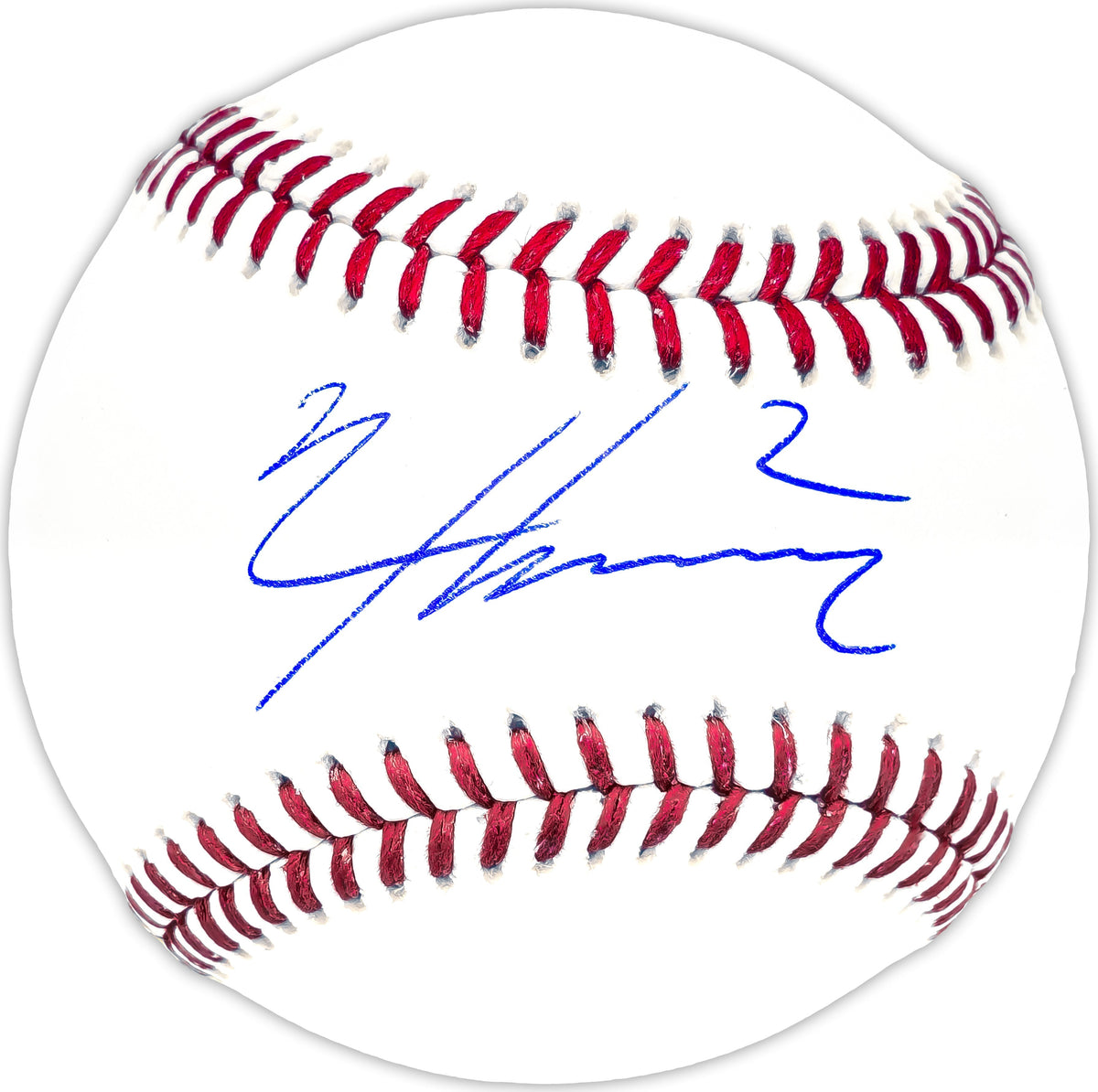 Nico Hoerner Autographed Official MLB Baseball Chicago Cubs Beckett Bas Witness