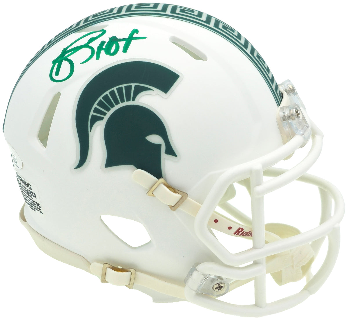 Andre Rison Autographed Michigan State Spartans Satin White Speed Mini Helmet "Hof" Jsa