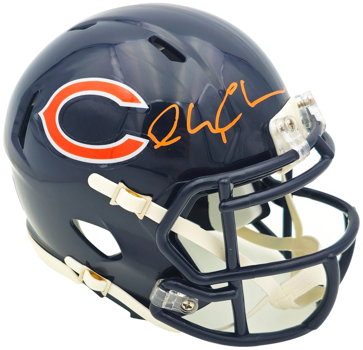Chevy Chase Autographed Chicago Bears Blue Speed Mini Helmet Christmas Vacation Logo Beckett Bas Witness