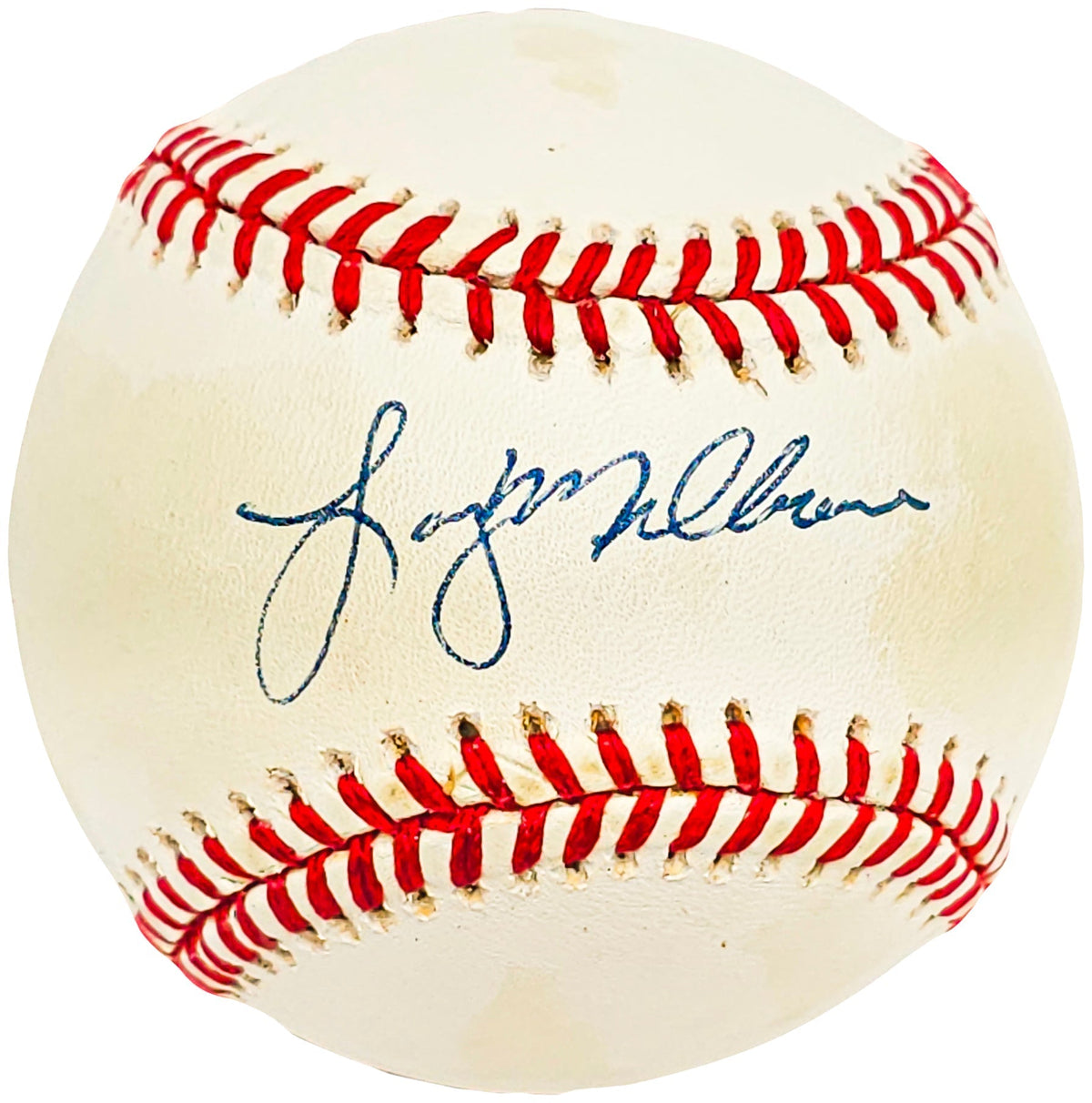 Larry Milbourne Autographed Official Nl Baseball New York Yankees, Seattle Mariners Beckett Bas #Bj009062