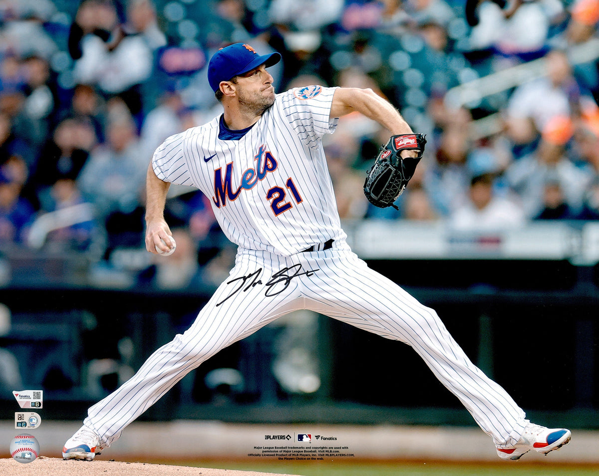Max Scherzer Autographed 16X20 Photo New York Mets Fanatics & MLB Holo