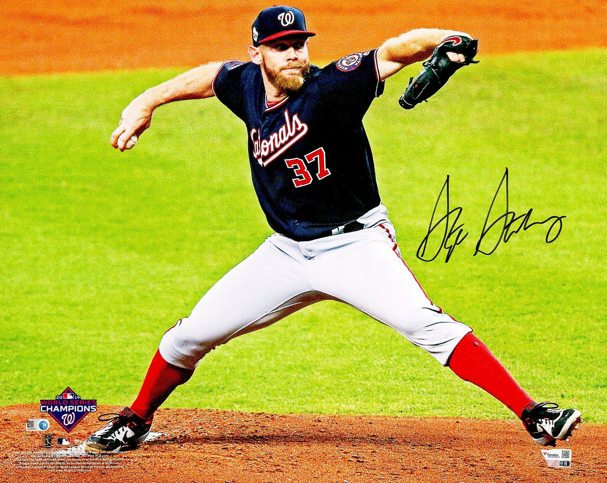 Stephen Strasburg Autographed 16X20 Photo Washington Nationals Fanatics & MLB Holo