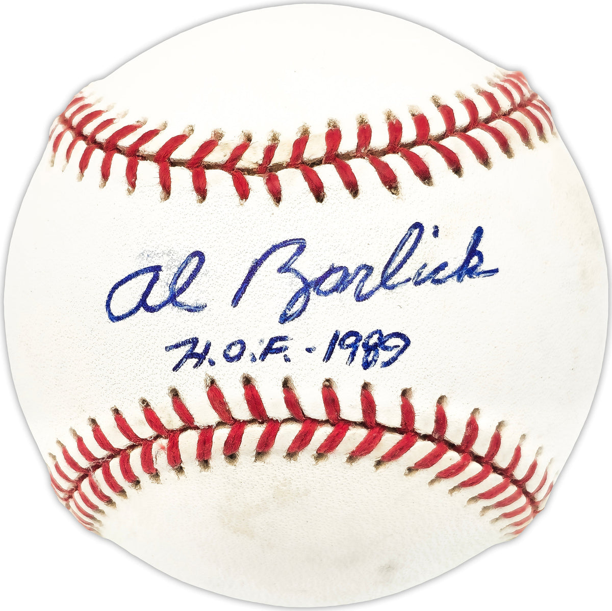 Al Barlick Autographed Official Al Baseball Umpire "Hof 1989" Jsa #Gg31744