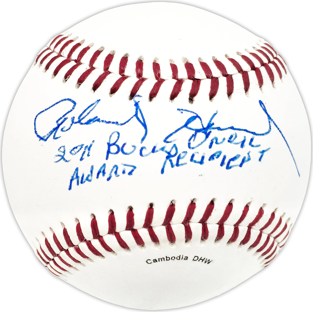 Roland Hemond Autographed Official Wilson Baseball Chicago White Sox "2011 Buck O'neil Awards Recipient" Jsa #Jj67059