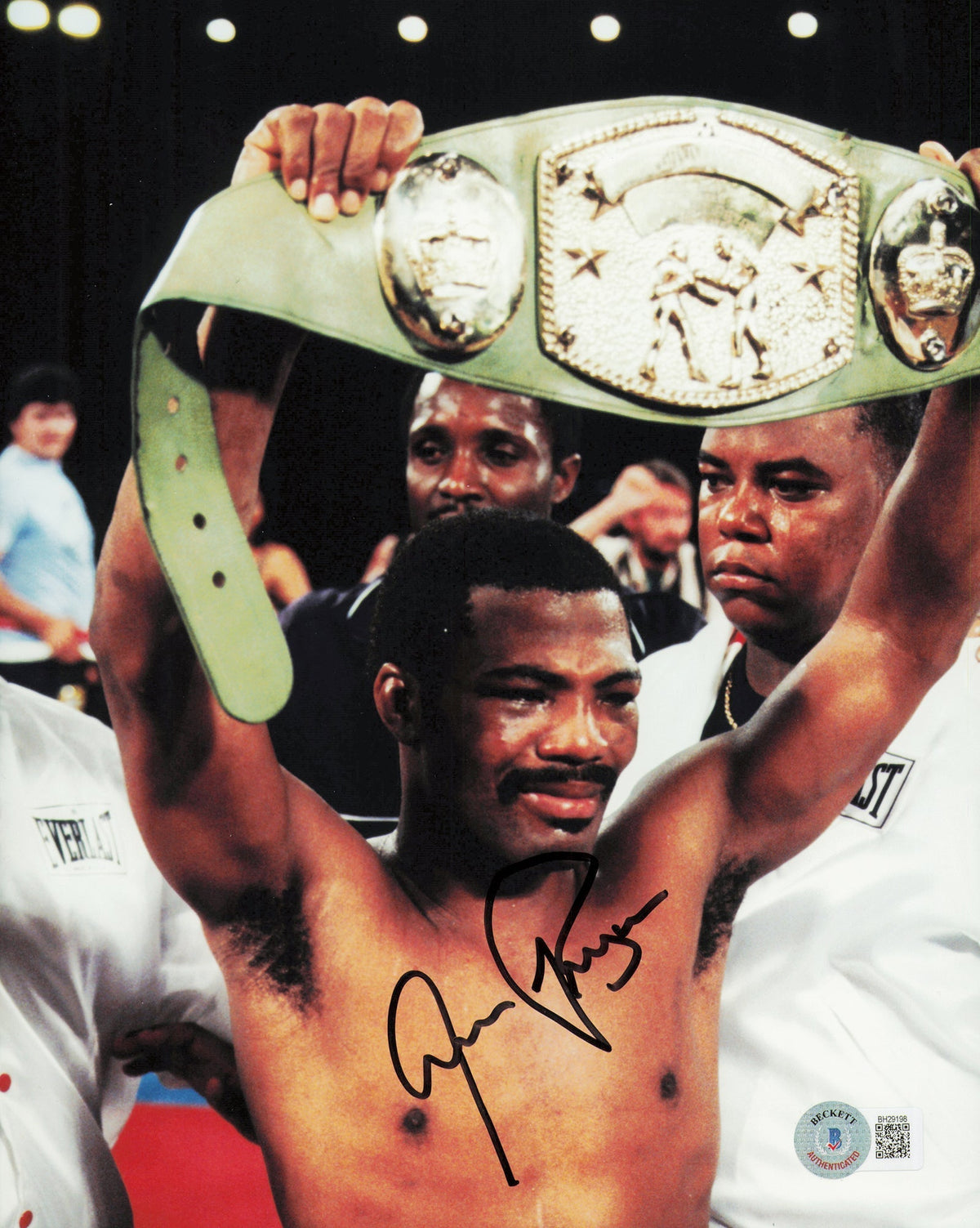 Aaron Pryor Autographed 8X10 Photo Beckett Bas Qr #Bh29198
