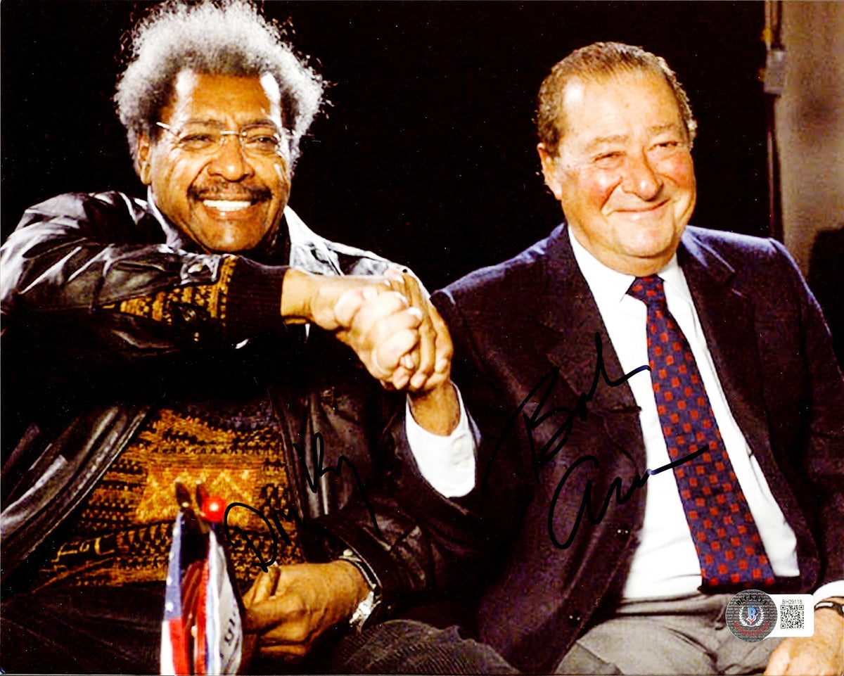 Don King & Bob Arum Autographed 8X10 Photo Promoters Beckett Bas Qr #Bh29118