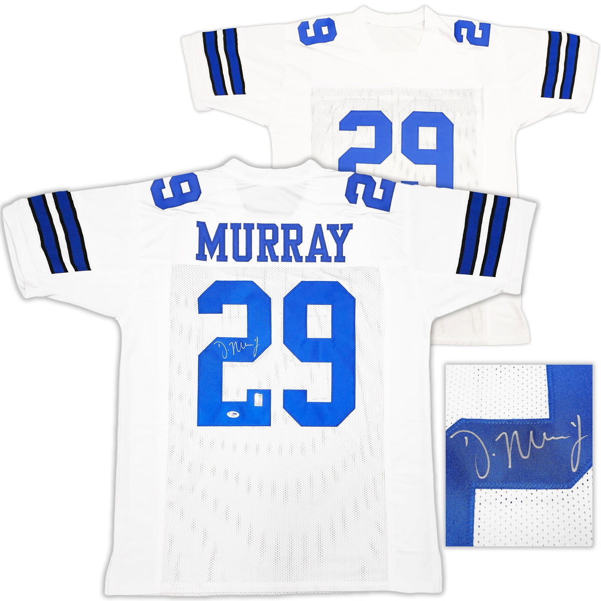 Dallas Cowboys Demarco Murray Autographed White & Blue Jersey PSA/Dna