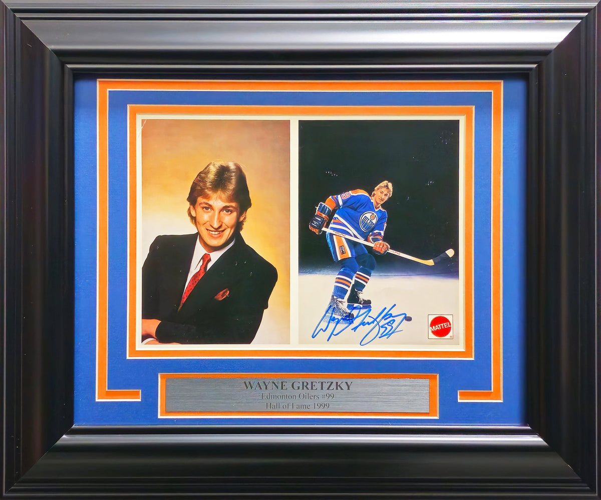 Wayne Gretzky Autographed Framed 8X10 Photo Edmonton Oilers Beckett Bas #Ac85116