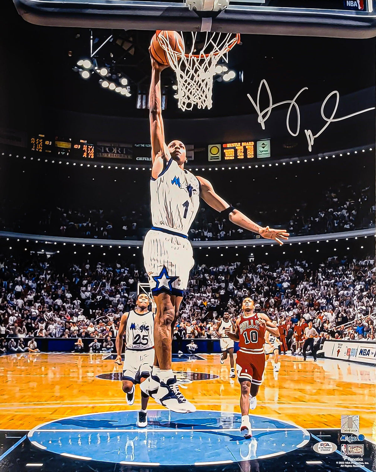 Anfernee Penny Hardaway Autographed 16X20 Photo Orlando Magic Dunking PSA/Dna Stock #208246