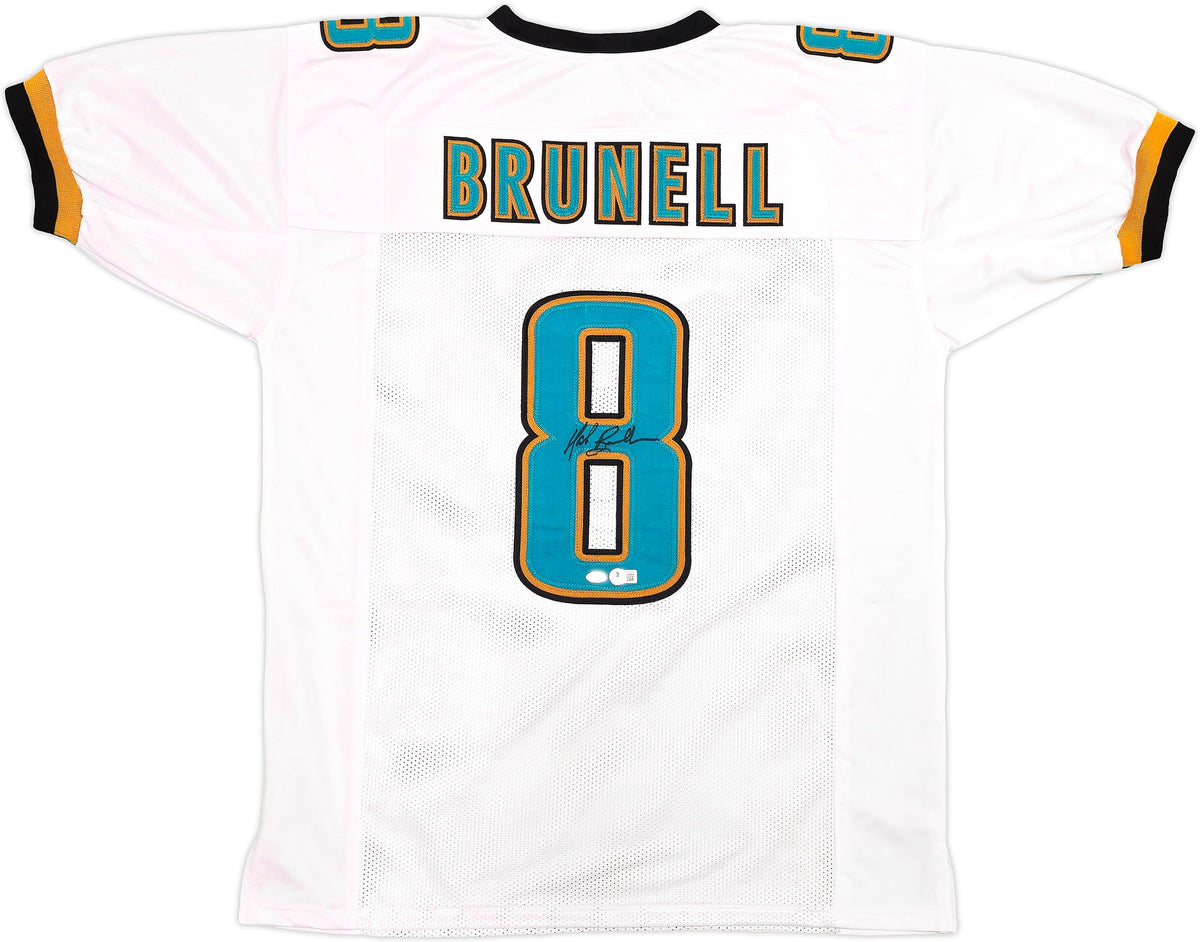 Jacksonville Jaguars Mark Brunell Autographed White Jersey Beckett Bas Qr