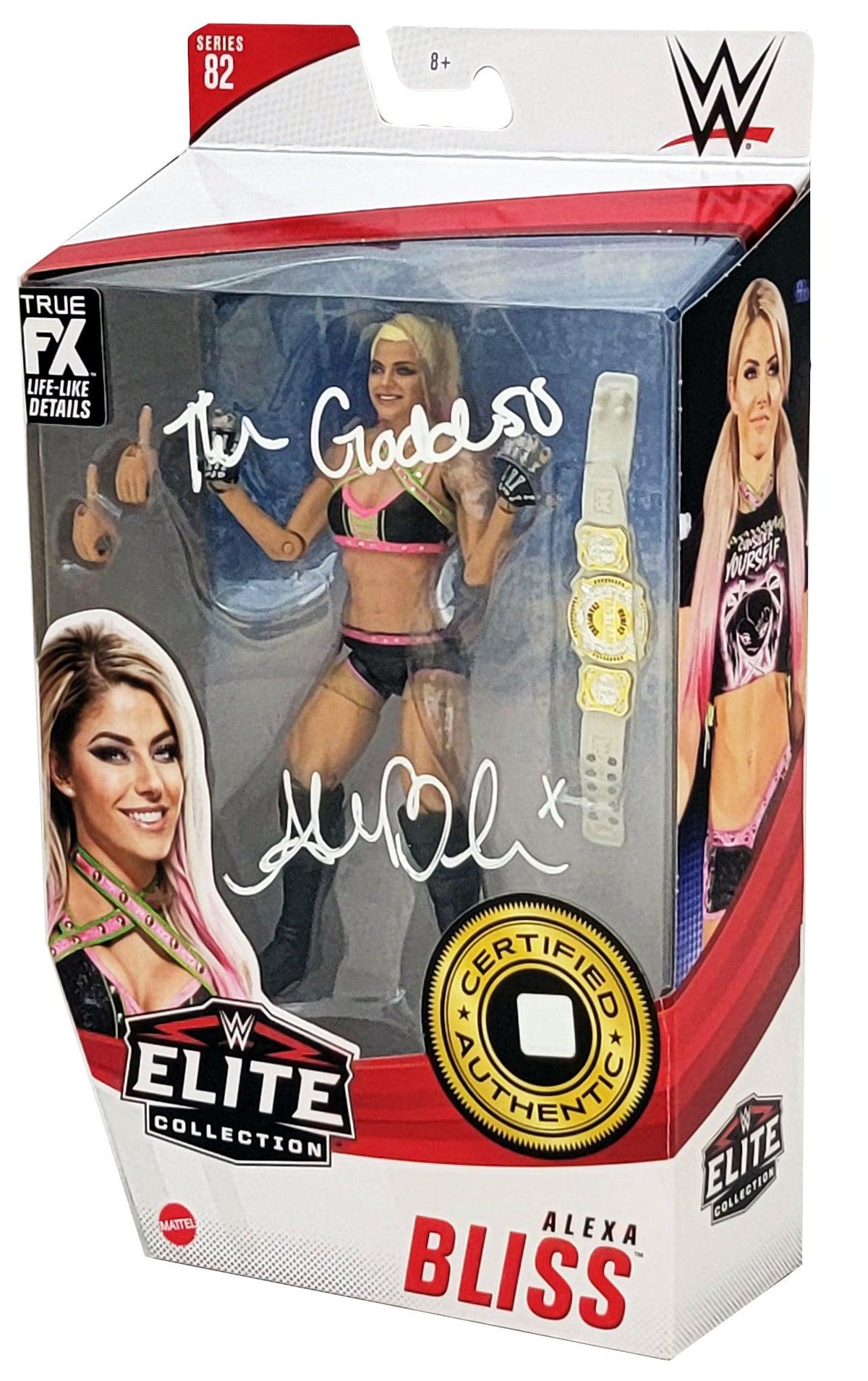 Alexa Bliss Autographed Wwe Elite Collection #82 Action Figure "The Goddess" Beckett Bas Witness Stock #208702