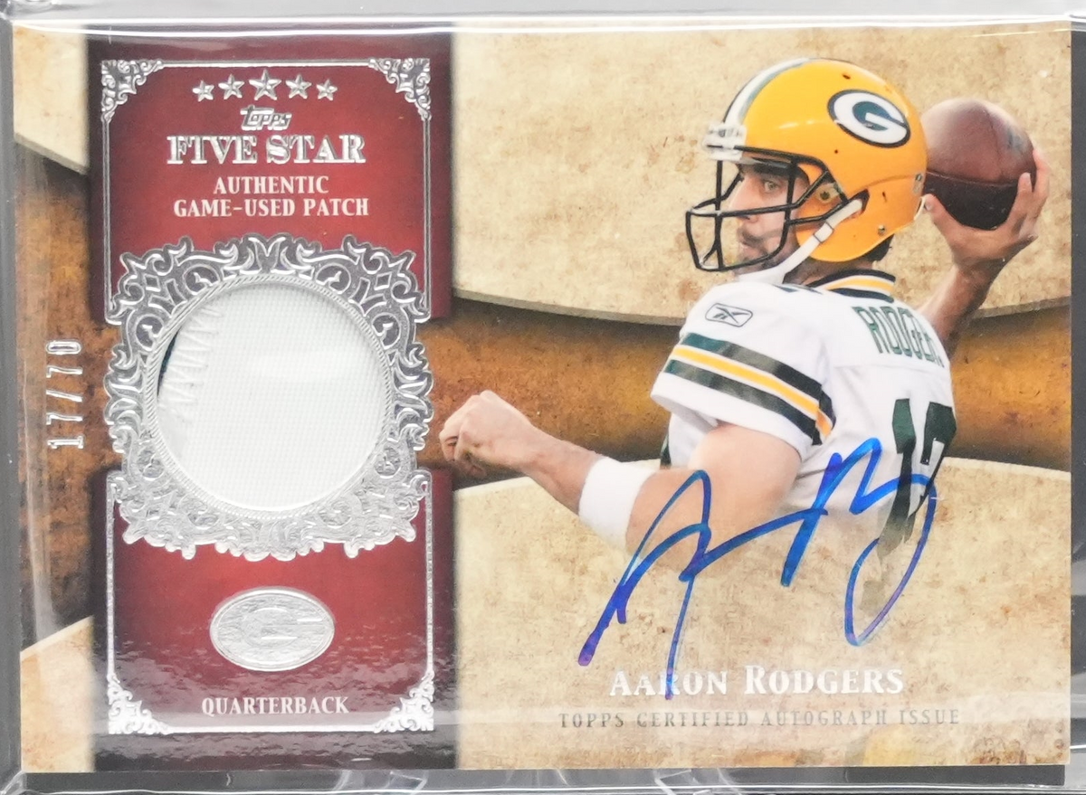 Sports 2011 Five Star Football - Aaron Rodgers Fssp-Ar - Autograph Patch /70