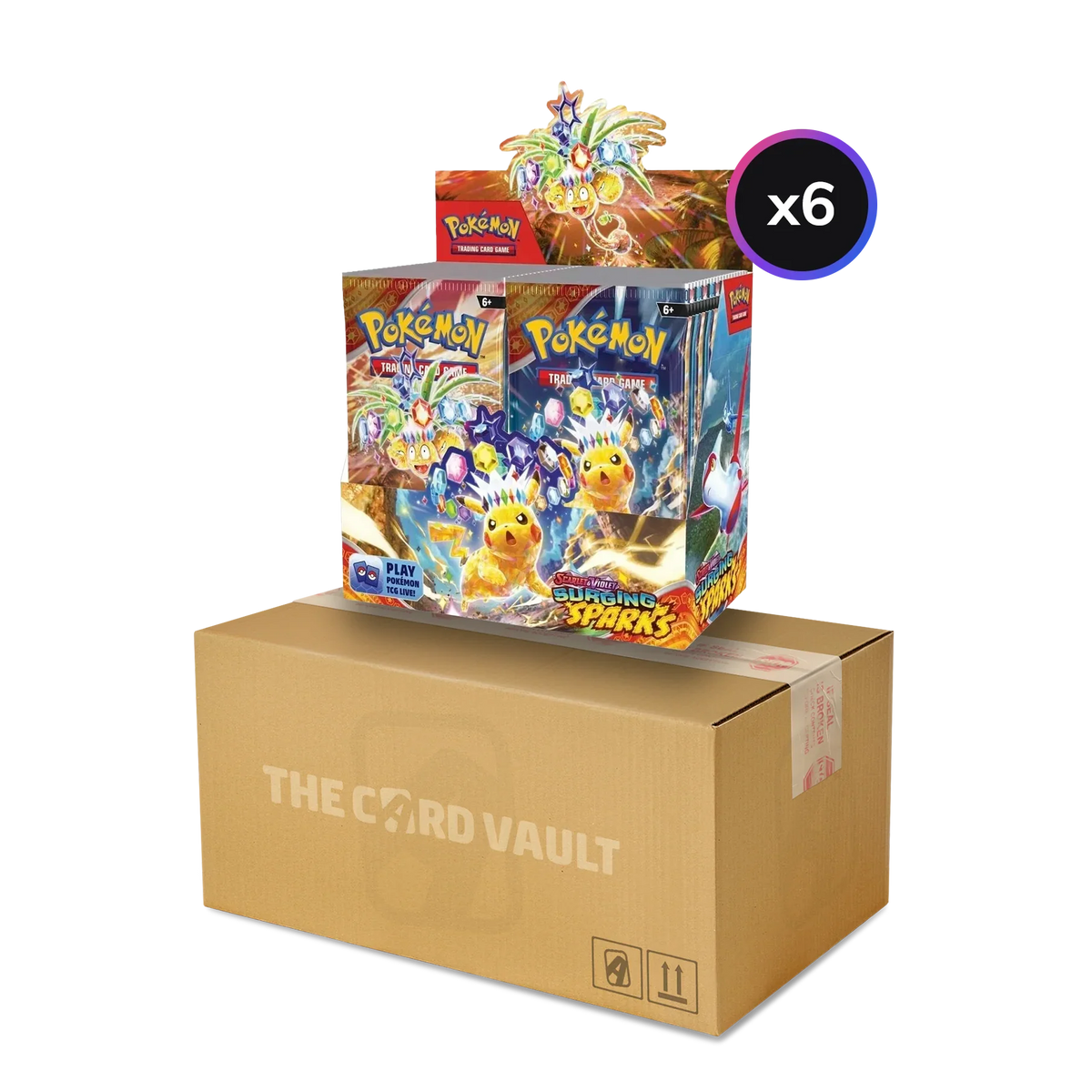 Pokemon TCG - Scarlet & Violet - Surging Sparks - Display Case (6X Booster Boxes)