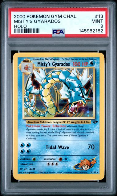 Pokémon Misty'S Gyarados PokéMon Gym Challenge Holo #13/132 PSA 9