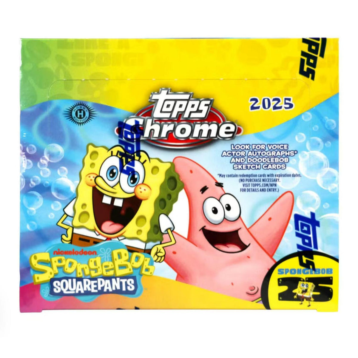 Sports Topps Spongebob Squarepants: 2025 Topps Chrome Hobby Box