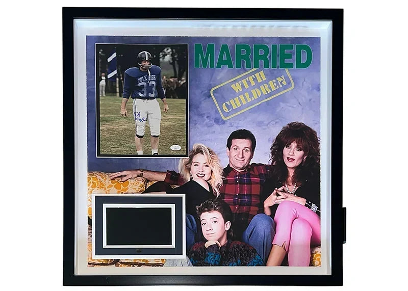 Ed O'neill Signed Al Bundy Married With Children 3D Framed Photo With Playable Video Pose 2 25X25 (Jsa)