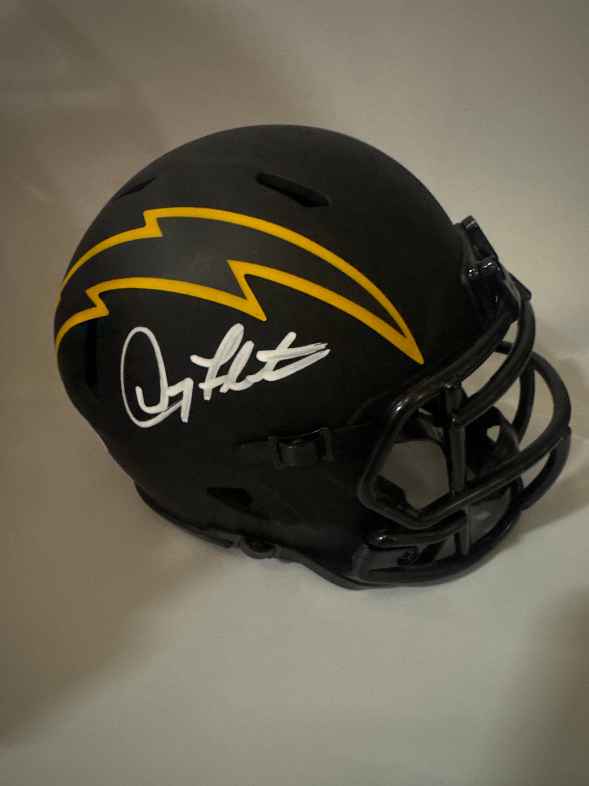 Doug Flutie Signed Los Angeles Chargers Eclipse Mini Football Helmet (Jsa)