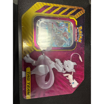 Pokémon Pokemon: Mewtwo & Mew GX Tag Team Tin (Small Plastic Tear)