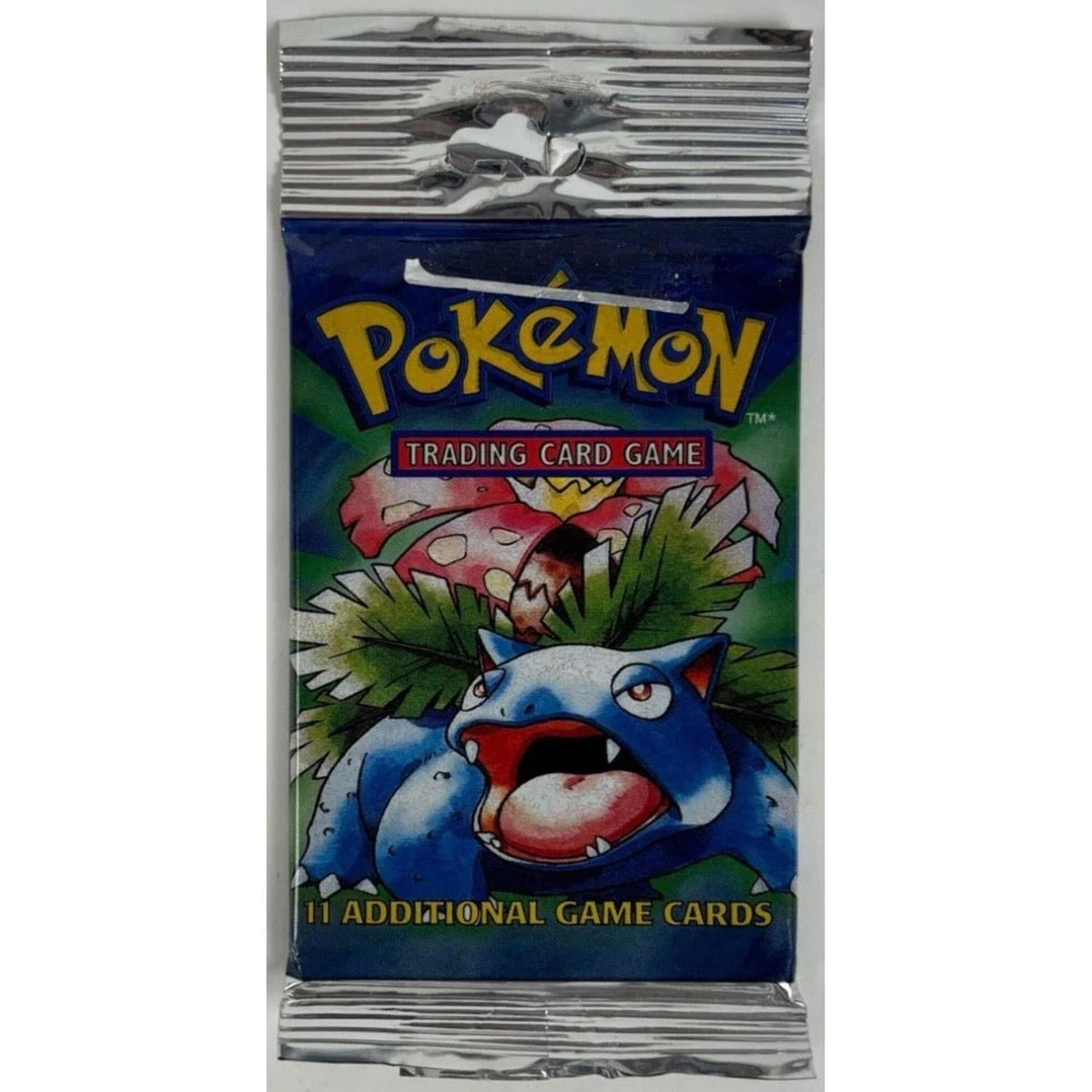 Pokémon Pokemon: Sealed Base Set Booster Pack (Venusaur Art) Long Crimp