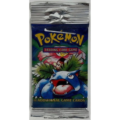 Pokémon Pokemon: Sealed Base Set Booster Pack (Venusaur Art) Long Crimp