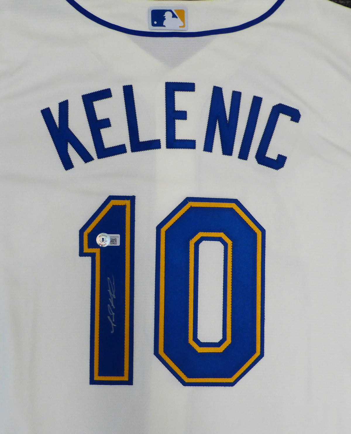 Seattle Mariners Jarred Kelenic Autographed Cream Nike Jersey Size Xl Beckett Bas Qr #Ww54379