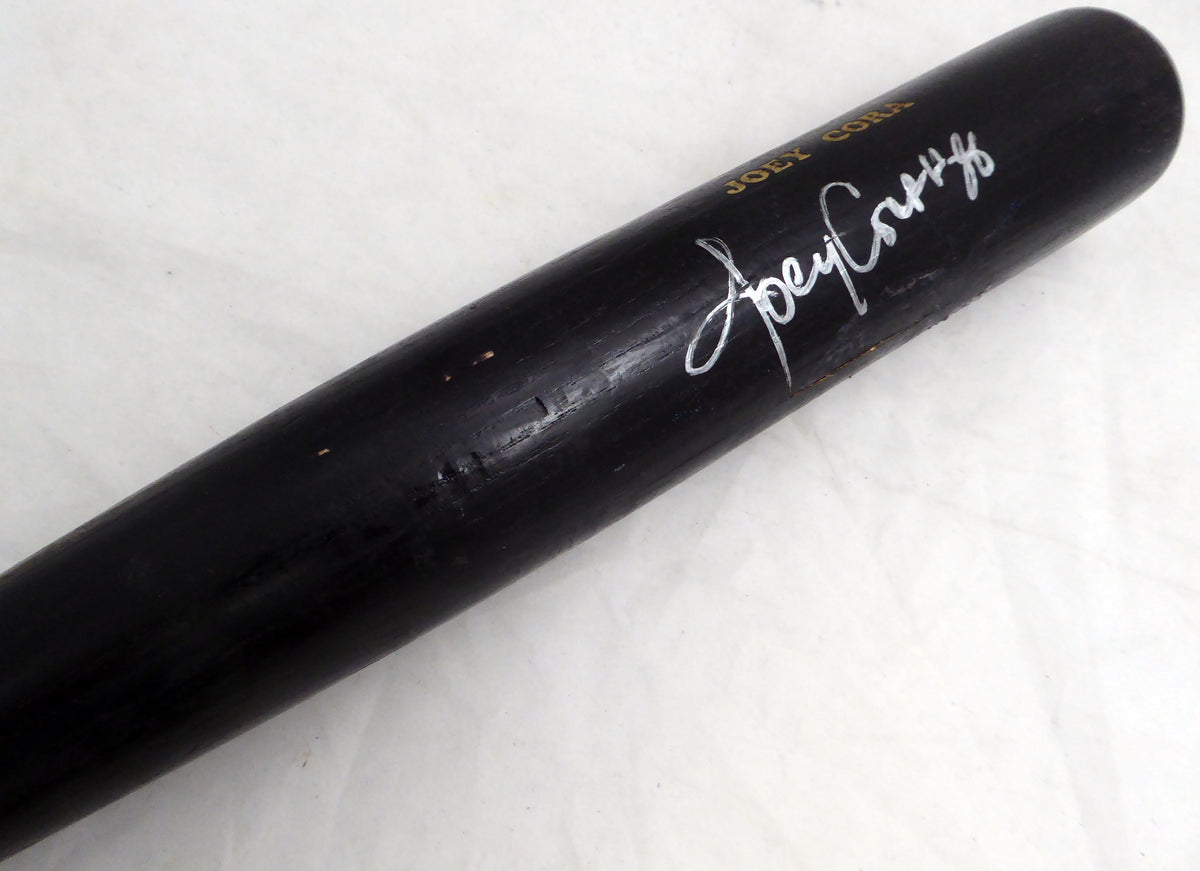 Joey Cora Autographed Black Hoosier Game Used Bat Seattle Mariners Uncracked Sku #214053