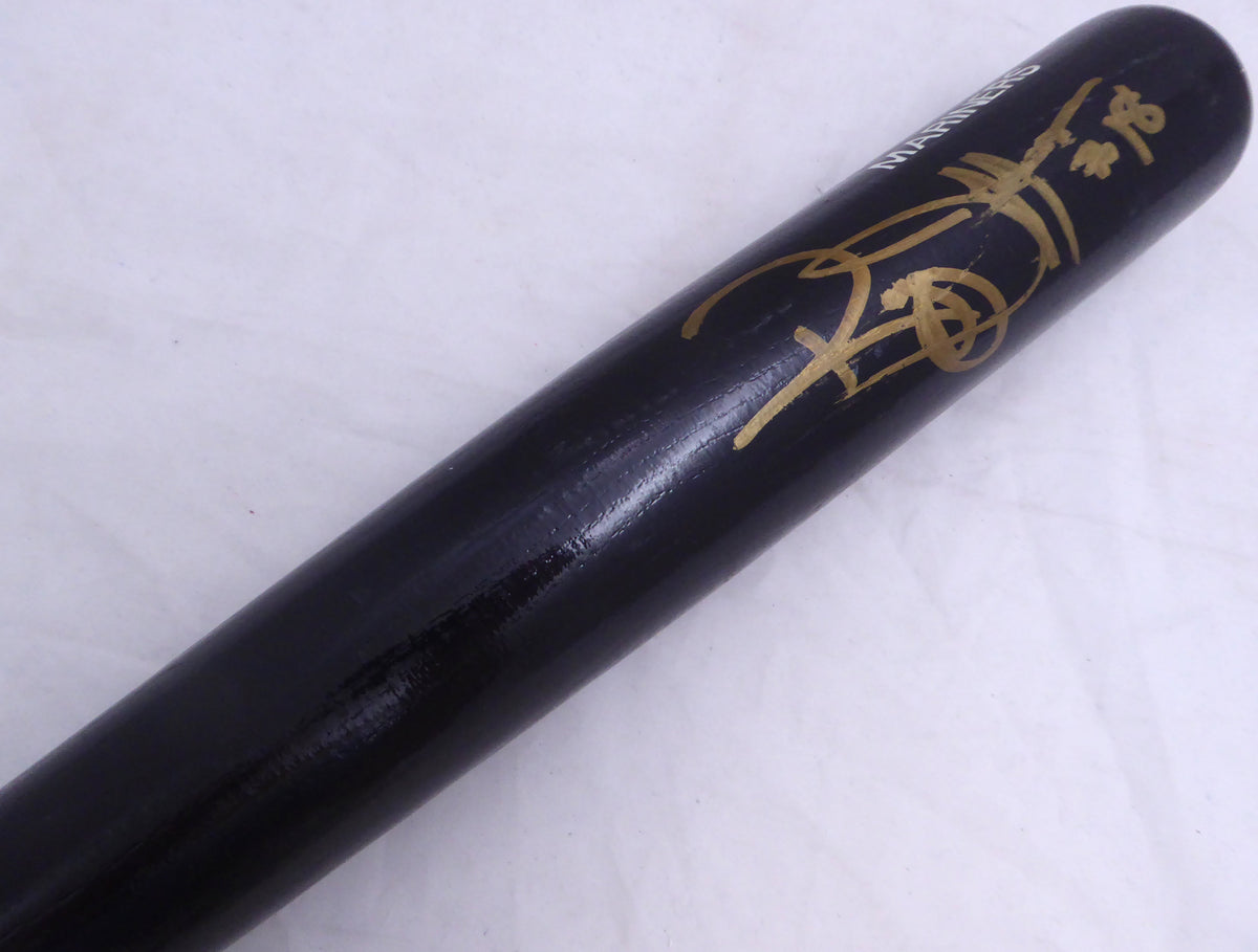 Reggie Jefferson Autographed Black Rawlings Big Stick 1994 Game Model Bat Seattle Mariners Sku #214070