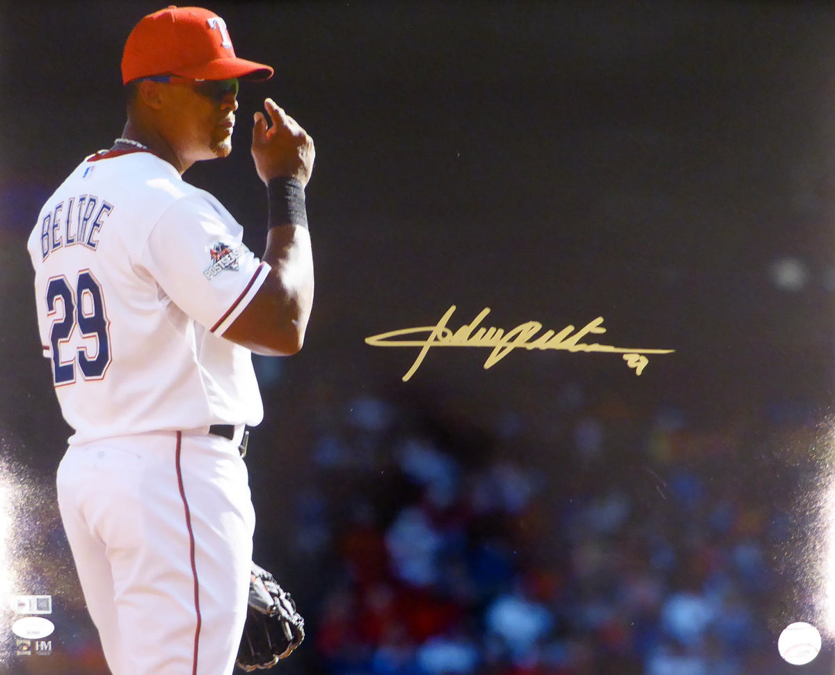 Adrian Beltre Autographed 16X20 Photo Texas Rangers (Scratches) Jsa #Ss29669