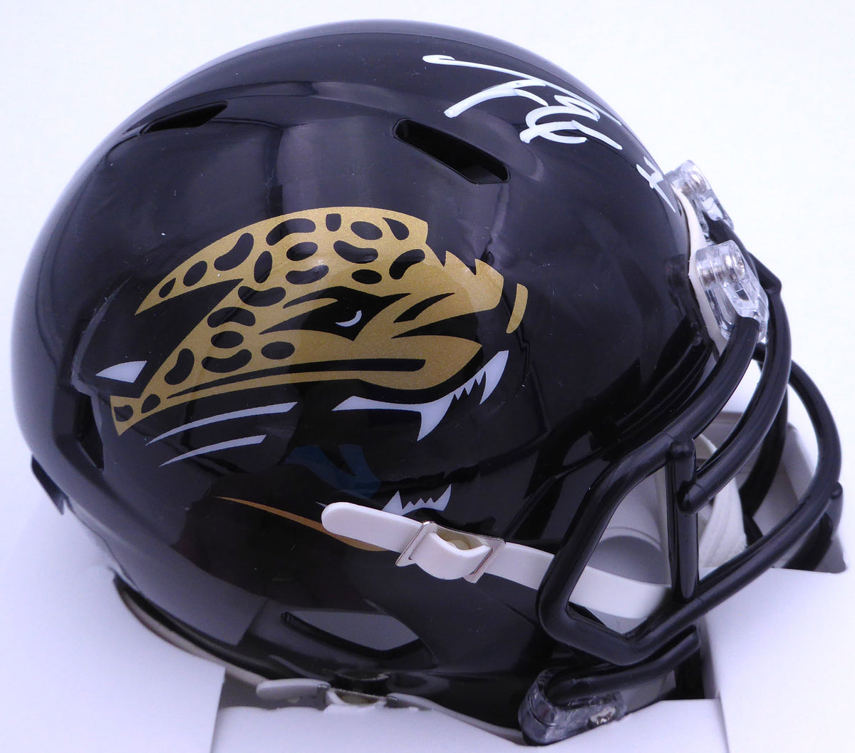 Travis Etienne Autographed Jacksonville Jaguars Black Speed Mini Helmet Beckett Bas Qr #1W453953