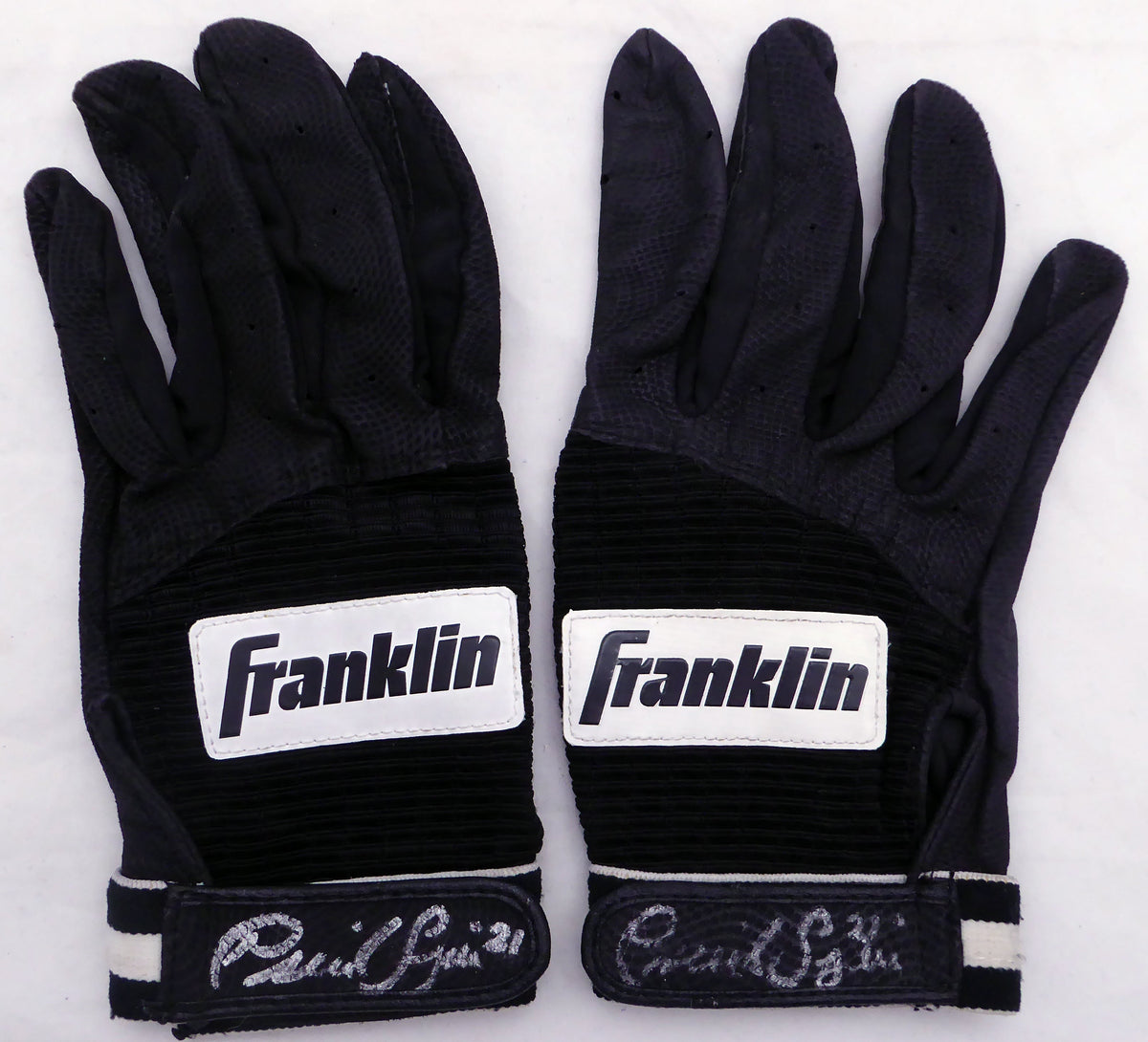 David Segui Autographed Game Used Batting Gloves Seattle Mariners Sku #214956