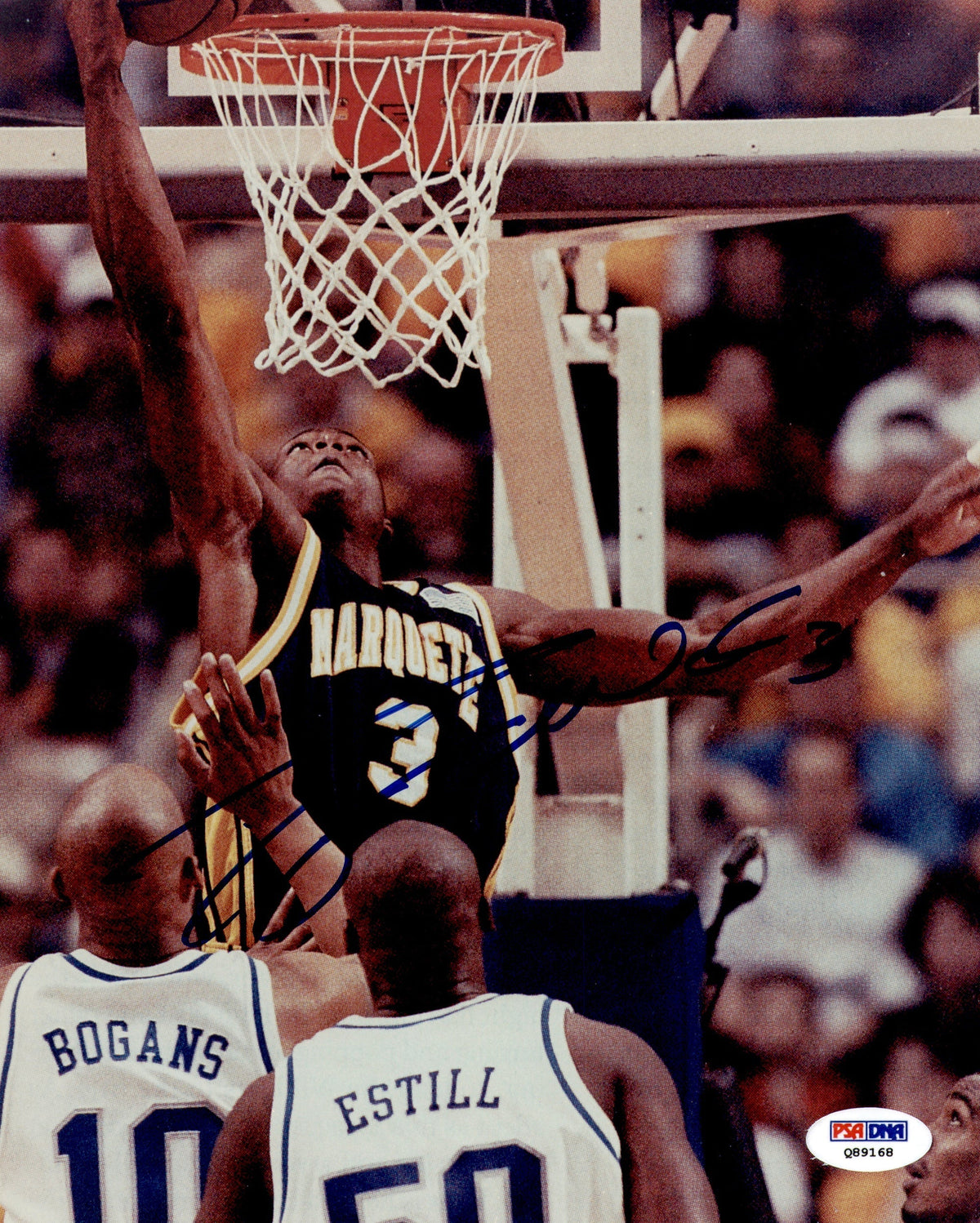 Dwyane Wade Autographed 8X10 Photo Marquette Golden Eagles PSA/Dna #Q89168