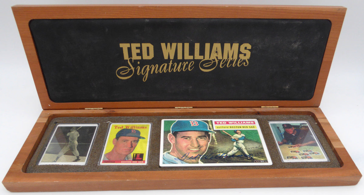Ted Williams Autographed Porcelain Set Boston Red Sox Beckett Bas #A34724