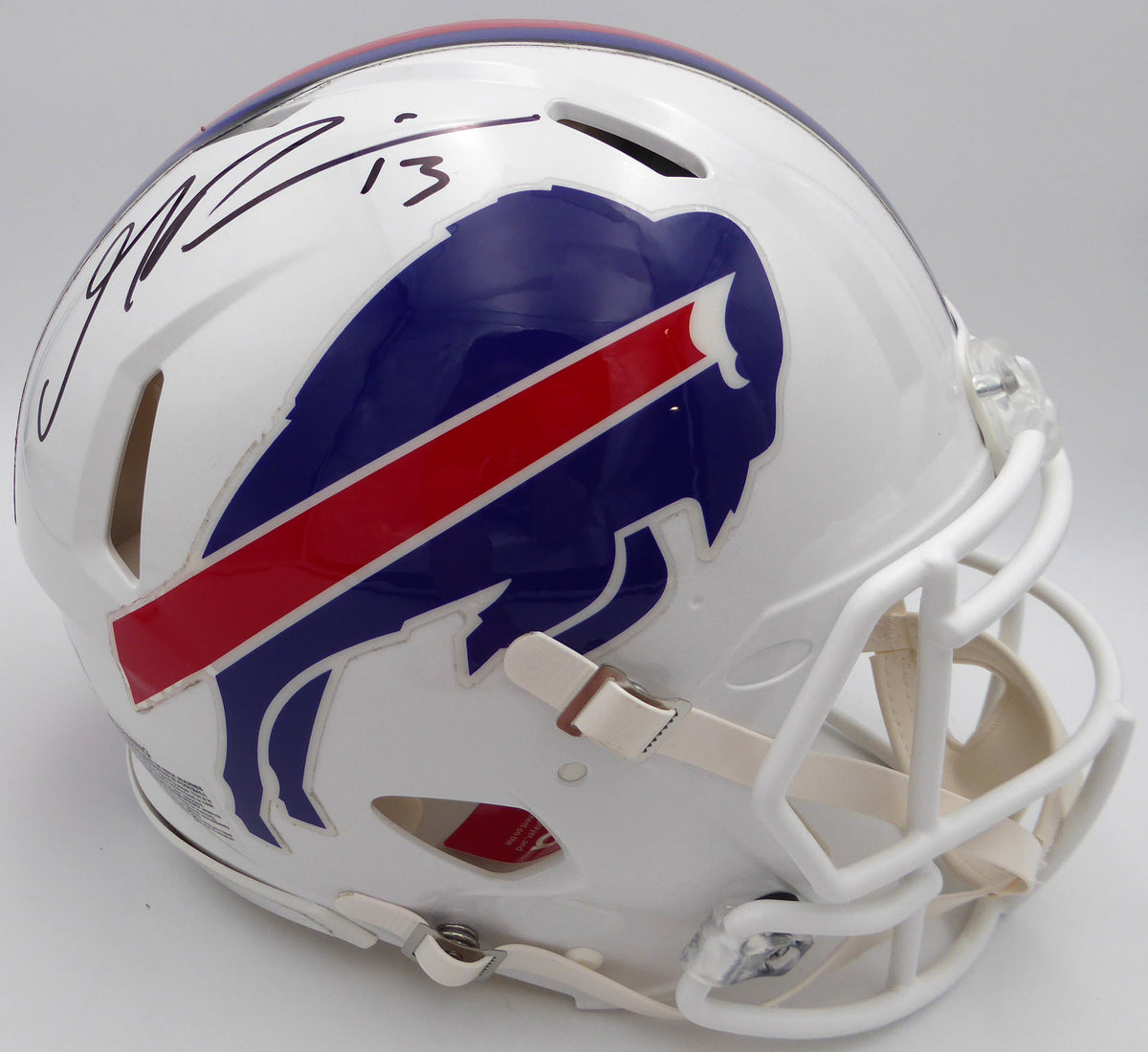 Gabe Davis Autographed Buffalo Bills Authentic Full Size Speed Helmet Beckett Bas Qr #Ws65659