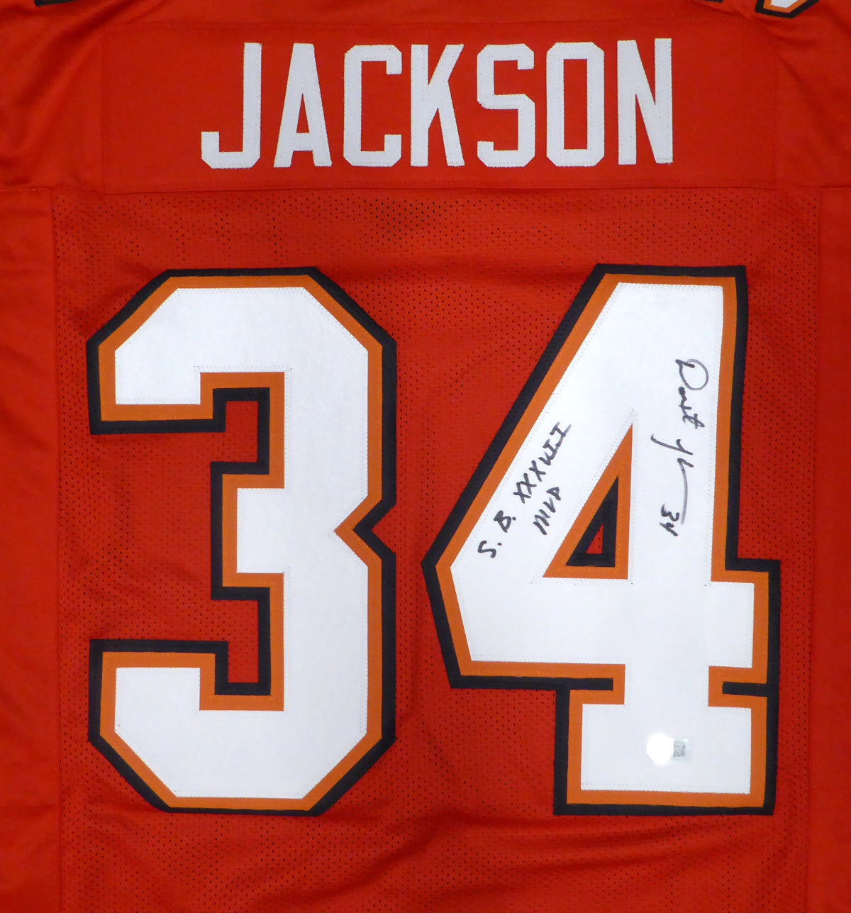 Tampa Bay Buccaneers Dexter Jackson Autographed Red Jersey "S.B. Xxxvii Mvp" Beckett Bas Qr #Bn14841