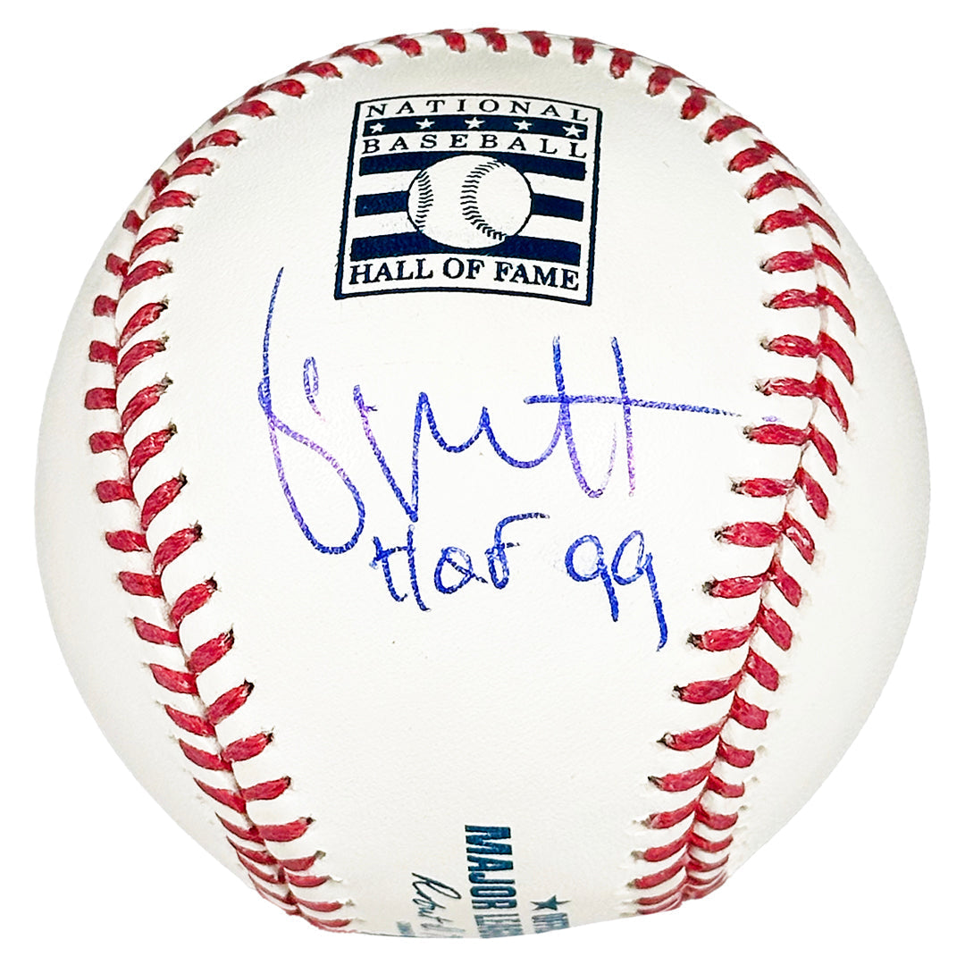 George Brett Signed Hof 99 Inscription Rawlings Official Hall Of Fame Baseball (MLB)