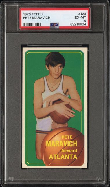 Basketball Topps Pete Maravich 1970 Topps #123 PSA 6