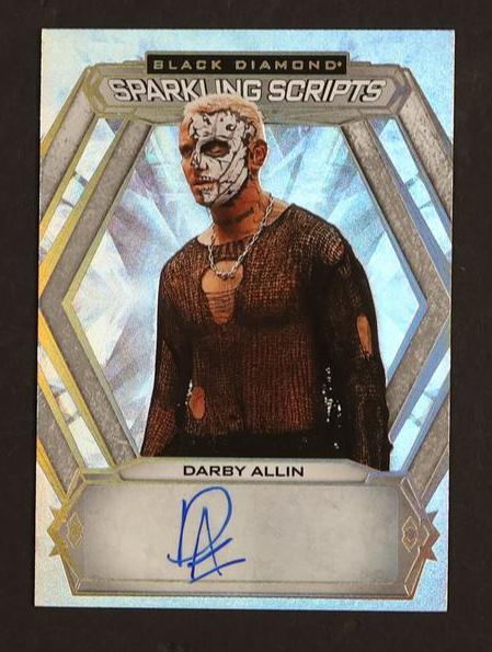 WWE Wrestling Upper Deck 2024 Upper Deck Aew Black Diamond Sparkling Scripts Darby Allin #Ss-Da Auto