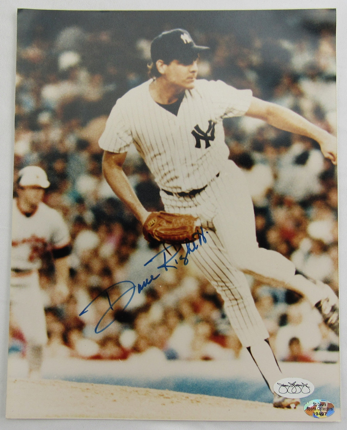 Dave Righetti Signed Auto 8X10 Photo Jsa Hologram