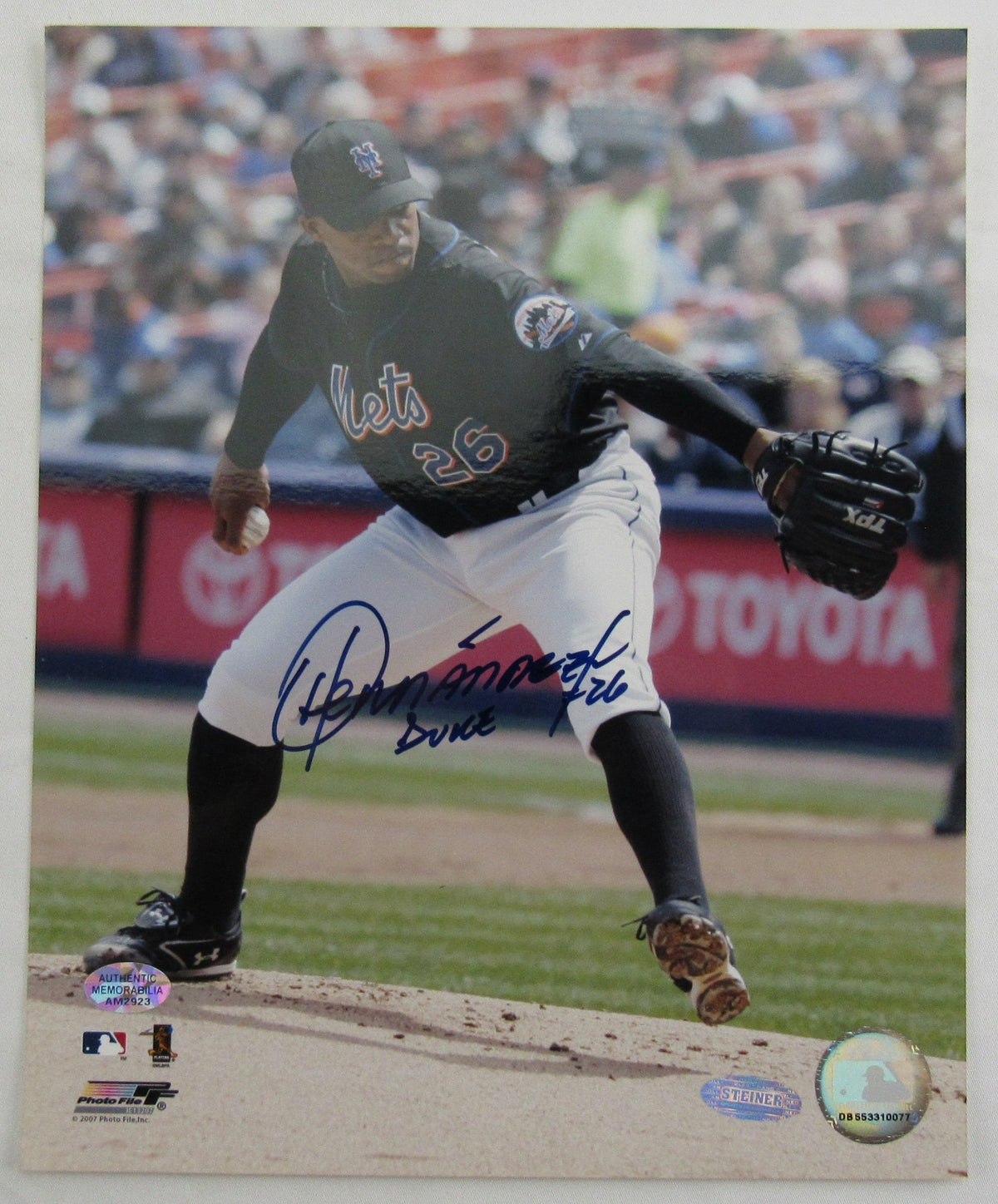 Orlando Hernandez Signed Auto 8X10 Photo Steiner Hologram