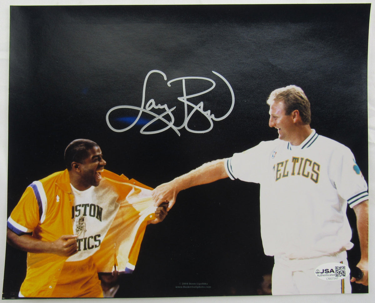 Larry Bird Signed Auto 8X10 Photo Jsa Cm07347