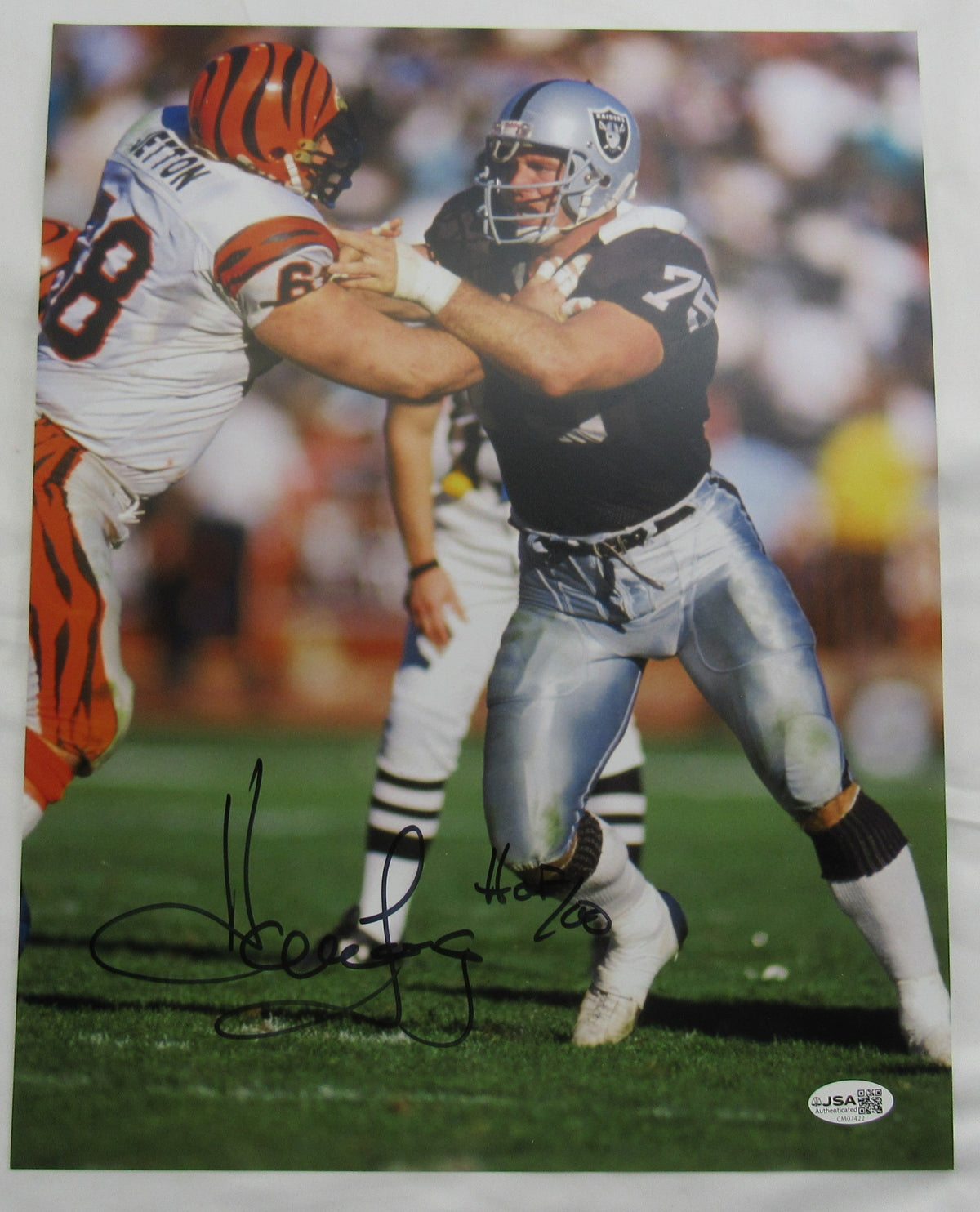 Howie Long Signed Auto 11X14 Photo Jsa Cm07422