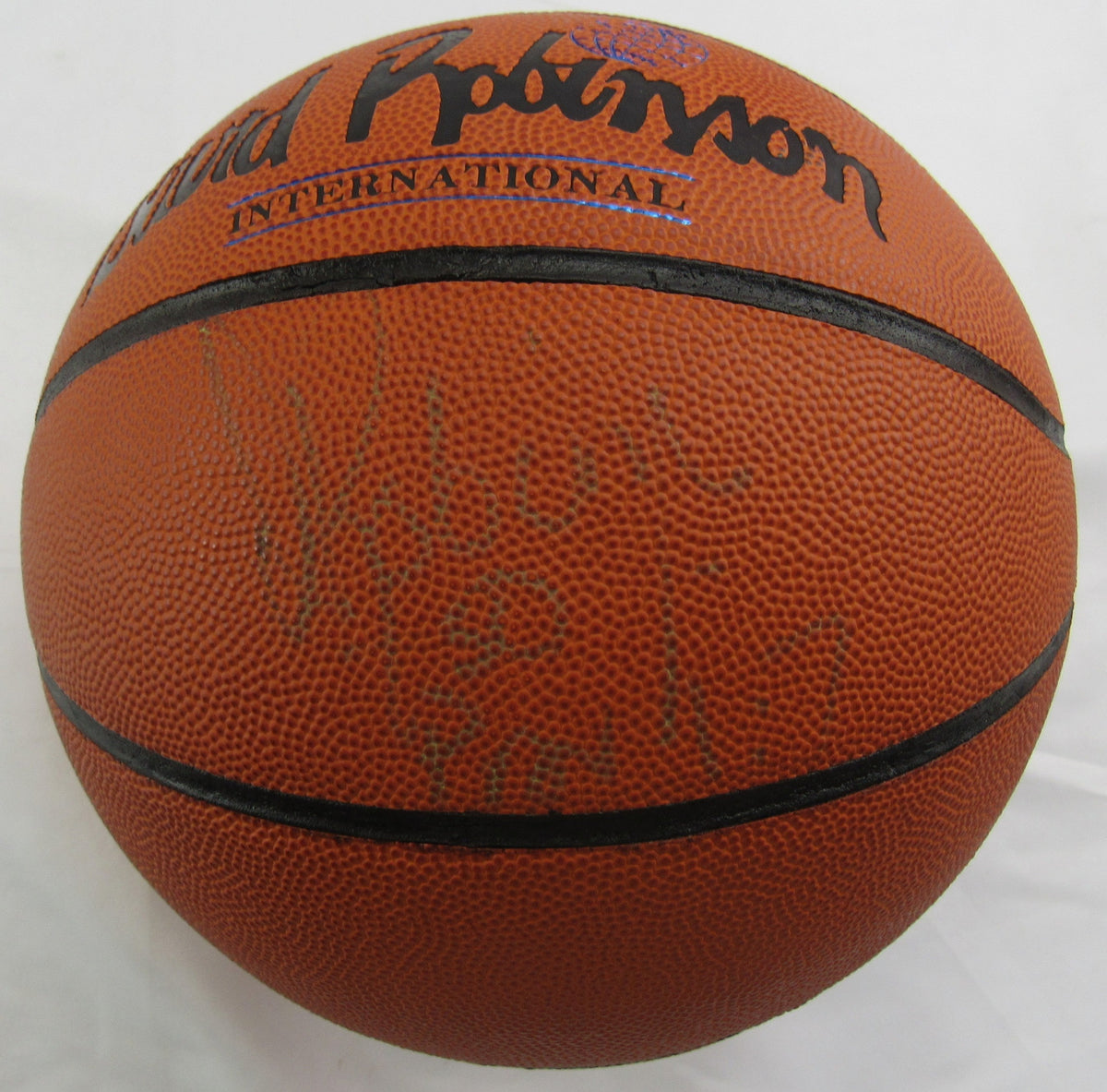 David Robinson Signed Auto Franklin Basketball Jsa Cm07459