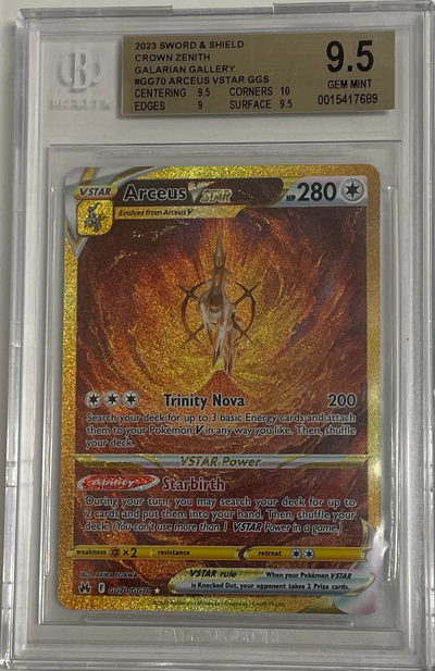 Pokémon Arceus VSTAR Gg70/Gg70 - Sword & Shield: Crown Zenith - 2023 Pokemon - BGS 9.5