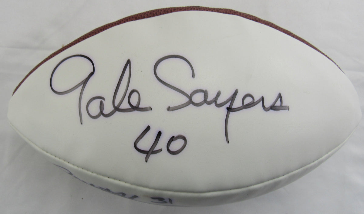 Gale Sayers +1 Signed Wilson Football Jsa Cl12142