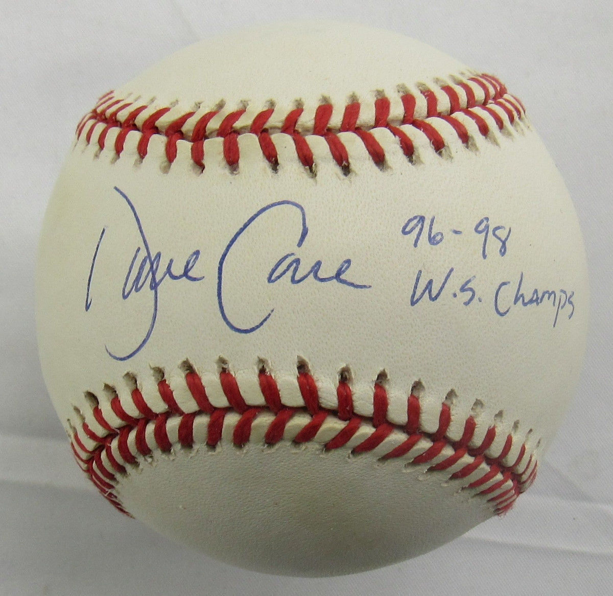 Dave Cone Signed Rawlings Baseball Jsa Cn60381 - 96/98 Ws Champs